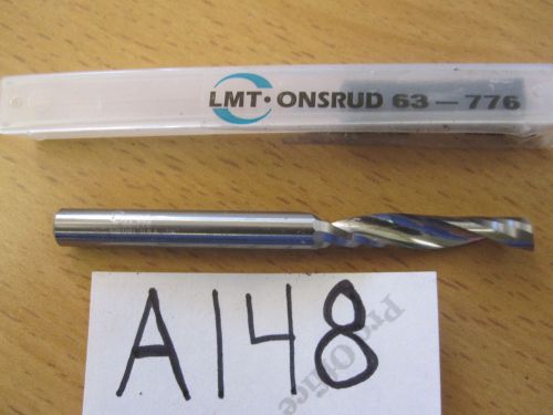 LMT ONSRUD 63-776 -- 1/4&#034; CARBIDE SINGLE O FLUTE END MILL, Made in USA
