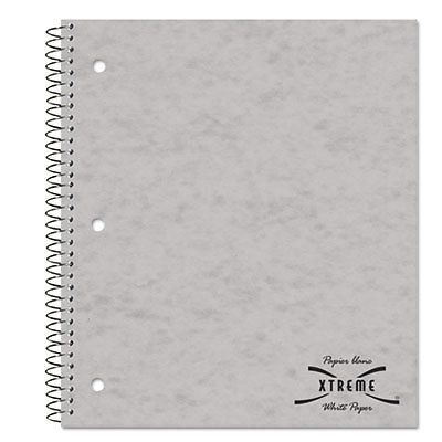 Subject Wirebound Notebook, Wide/Margin Rule, 11 x 8 7/8, White, 80 Sheets
