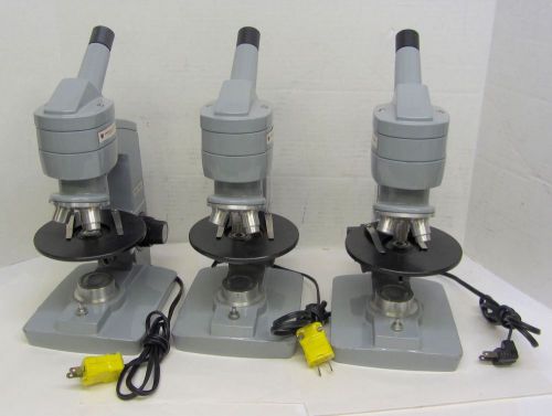 LOT 3 American Optical One-Sixty Microscope 4x 10x 43x Lens Objective WORKS 8152