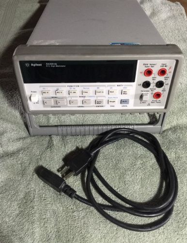 Agilent HP 34401A 6.5 Digit Bench Multimeter with Handle &amp; Bumpers
