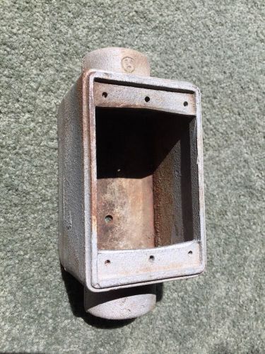 Crouse-hinds 1&#034; fdc3 explosion proof cast iron device box no cover for sale