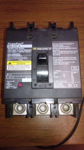 Square d qbl32000s22 molded case switch, 225 amp, 3 pole for sale