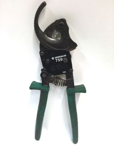 Greenlee 759 Single Hand Compact Ratchet Cable Cutter
