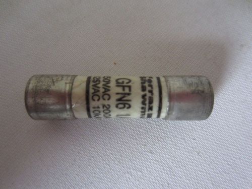 Ferraz Shawmut GFN6 1/4 Fuse 6.25A 6.25 Amps Tested