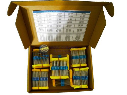 110value 1/2w metal film resistor 1100pcs box kit for sale