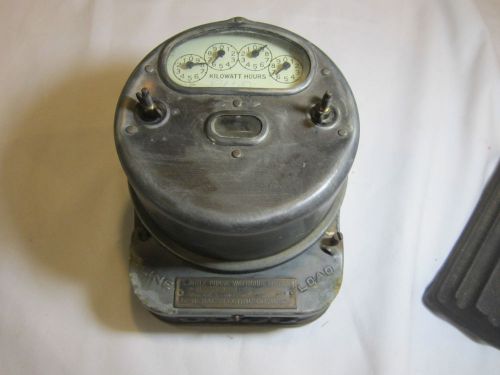 VINTAGE GENERAL ELECTRIC METER STEAMPUNK 1920&#039;S RARE 1925 WATTHOUR SINGLEPHASE