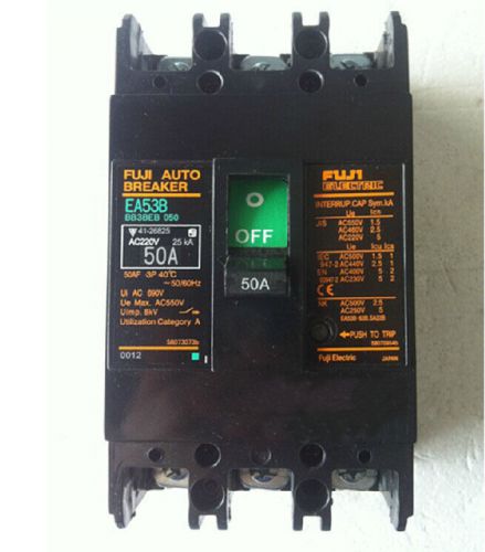 Used FUJI EA103B 100A Circuit breaker Tested