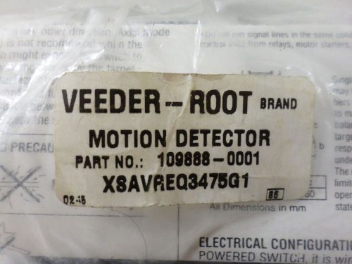 New Surplus Veeder Root Motion Detector 109888-001 XSAVREQ3475G1