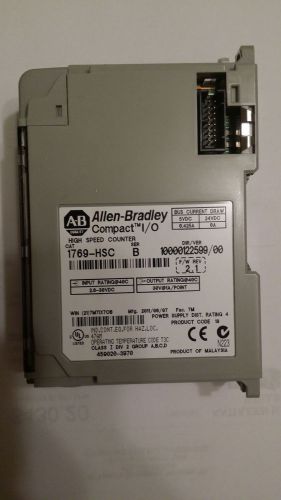 Allen Bradley CompactLogix 1769-HSC Mfg 6/7/2011 Perfect Condition