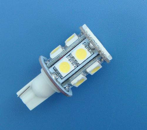 10pcs t10 194 921 bulb ac/dc12~24v 13-5050 smd led super bright, pure white for sale