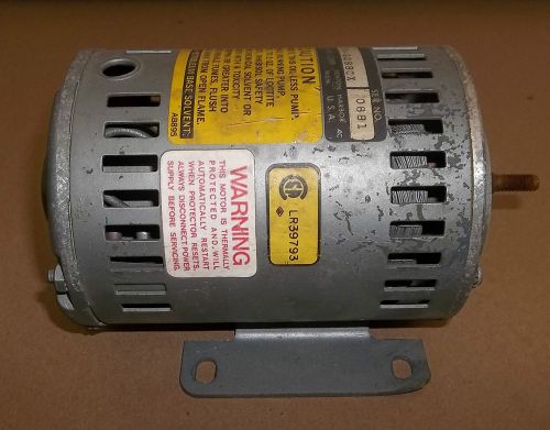 GAST Rotary Vane Vacuum Pump MOTOR 1531-107B-G288CX