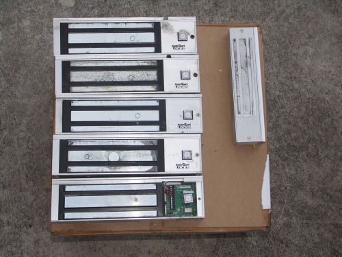 Lot of 6  access control mag locks, sdc, stanley delayed egress, wander guard for sale