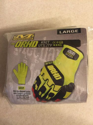 Mechanix size l impact glove, yellow, khd-gp-010 for sale