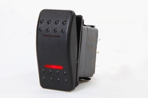 Marine boat rv rocker switch on-off-on dpdt 7 pin 2 red led trailer motorcycle for sale