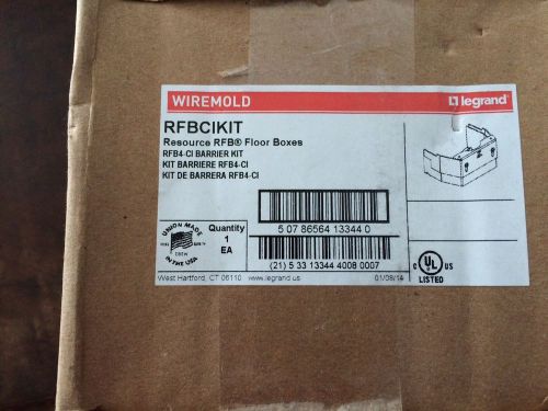 Wiremold  RFBCIKIT Resource Floor Box Barrier Kit Lot of 4