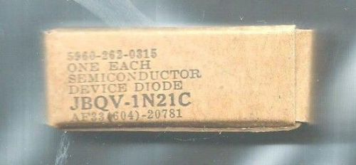 JBQV-1N21C KEMTRON MICROWAVE RF MIXER DIODE NEW IN BOX SEALED MILITARY GRADE