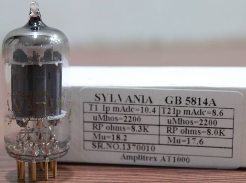 5814A  Sylvania Gold Brand made in USA Amplitrex AT1000 Tested #1370010
