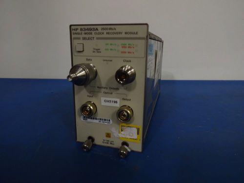 Agilent 83492A Clock Recovery Module May need calibration