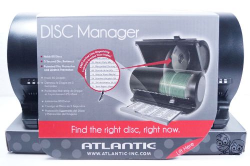 Atlantic Disc Manager 80 Disc Storage Drum Black with Gunmetal Accent - 85012055