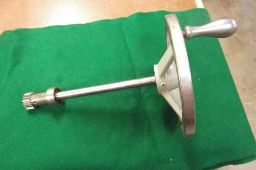 Harig 6-12 surface grinder table wheel handle,shaft,bearing &amp; rack gear all good for sale