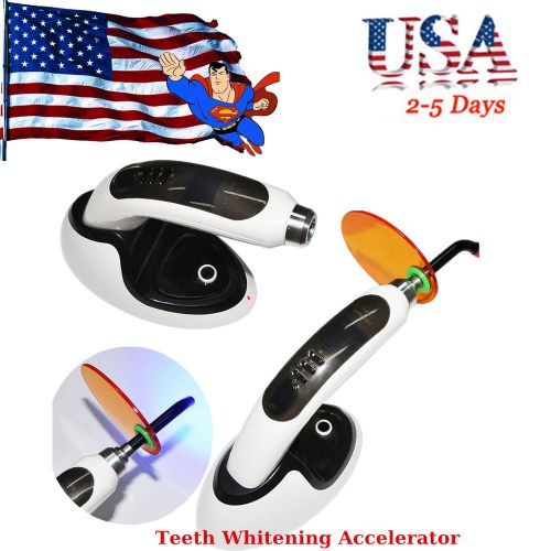 Dental wireless led 5w curing light lamp 1400mw teeth whitening care tips set for sale