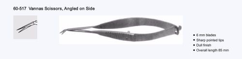 O3465 VANNAS ANGLED TO SIDE SCISSORS Ophthalmic Instrument