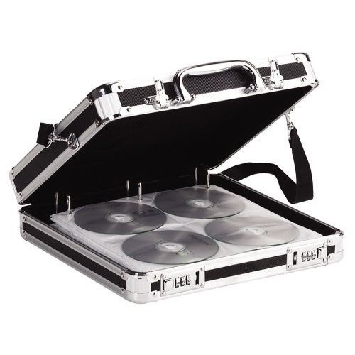 Locking dvd case media storage cd safe organizer briefcase game holder wallet br for sale