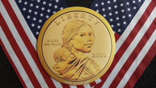 NEW UNUSED YEAR 2000 U.S. MINT GOLD SACAGAWEA MOUSE PAD