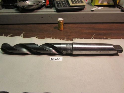 (#5166C) Resharpened USA Made 1-7/64 Inch Morse Taper Shank Drill