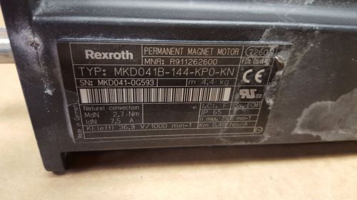 REXROTH Permanent Magnet Motor MKD041B-144-GP0-KN