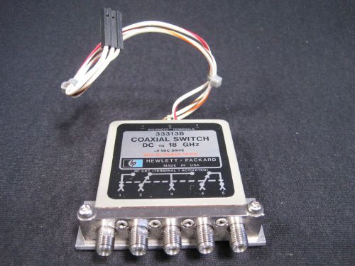 #TM197 HP Agilent 33313B Coaxial Switch DC to 18GHz , 24 VDC Drive