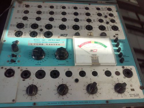 B k dynajet 707 vacuum electron tube tester test 12ax7 vintage 5ar4 for sale