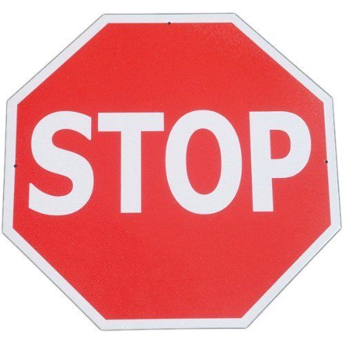 Stop Sign Tin Traffic Metal Street Road Highway Sign