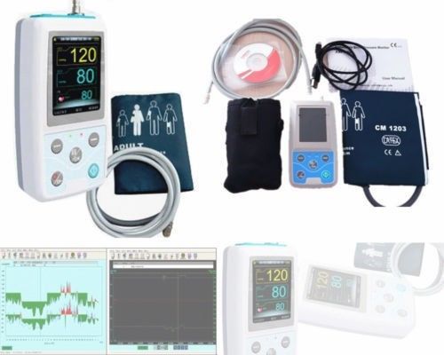 Contec nibp ambulatory blood pressure monitor\holtor,24 hours,free 3 cuffs,arm for sale