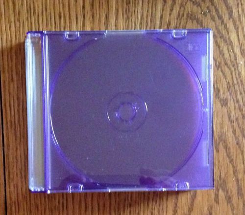 Mixed of 6 Slim CD DVD Jewel Square Plastic Neon Colored Case Storage