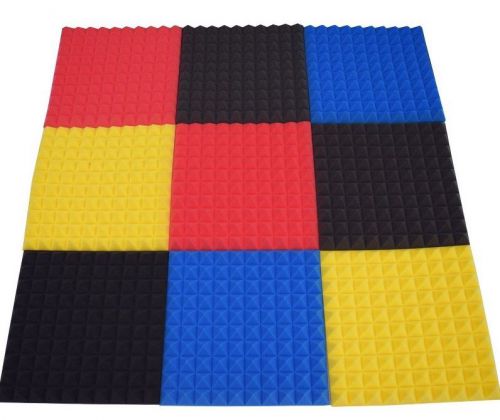 2&#034;x20&#034;x20&#034; Thick Acoustic Soundproof Sound Stop Absorption Pyramid Studio Foam