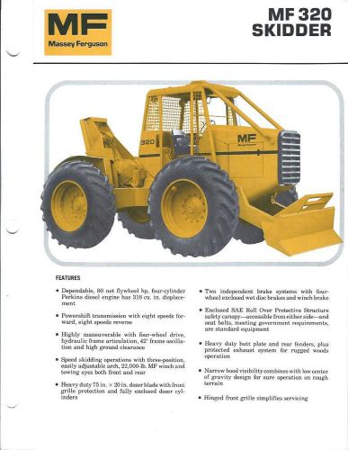 Equipment Brochure - Massey Ferguson - MF 320 - Skidder - c1976 - 176 (E2490)