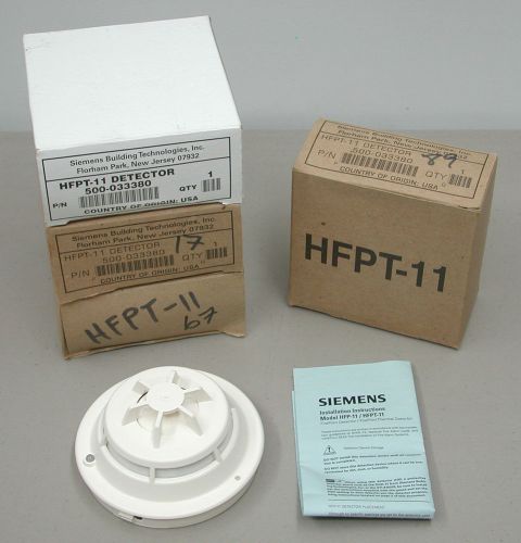 Siemens HFPT-11 500-033380 FirePrint Addressable Thermal Detector -Lot of 4-Used