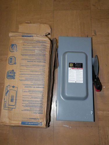 Square d disconnect heavy duty safety switch model hu363 100 a 600 v for sale