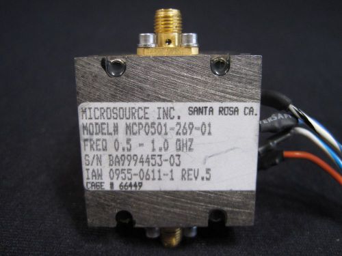 #TM199 Microsource MCP0501-269-01 Oscillator , Frequency 0.5-1.0GHz