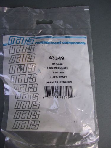 Lot of 20 Mars Low Pressure Switch Auto Reset 43349  NOS