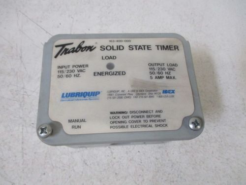 TRABON 163-400-000 SOLID STATE TIMER *NEW OUT OF A BOX*