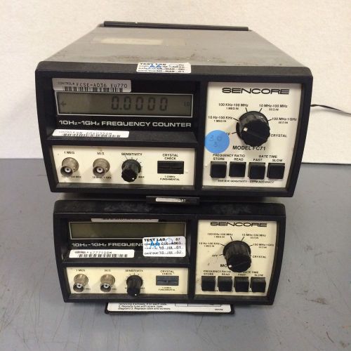 2 Lot- Sencore FC71 Frequency  Counter