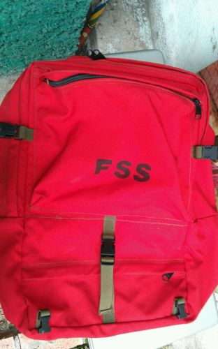 Canvads  FSS Red Fire Fighting PERSONAL GEAR BUG OUT BAG. Helena Industries