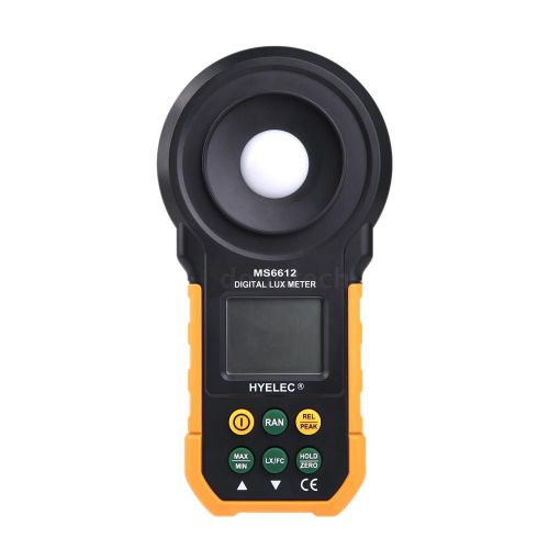 Hyelec ms6612 digital lcd lux meter meter for light illuminance measuring dt for sale