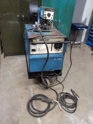 Miller cp250ts mig welder with wire feeder gun cables meter wheels for sale