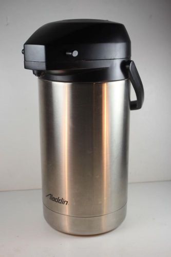 Aladdin 3-Liter Vacuum Insulated Pump Lever Airpot Commercial Stainless Steel