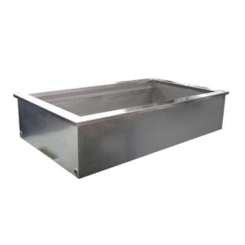 BEER,BUFFET,SALAD BAR STAINLESS STEEL DROP IN ICE COLD PAN UNIT WITH DRAIN