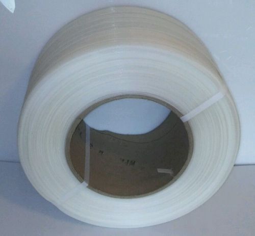 Pac strapping products 48m.27.2290 1/2&#034; white polypropylene strapping 275lb test for sale
