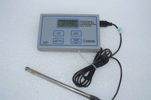 CONTROL COMPANY TRACEABLE PRODUCTS 4080 HYGROMETER THERMOMETER DEW POINT